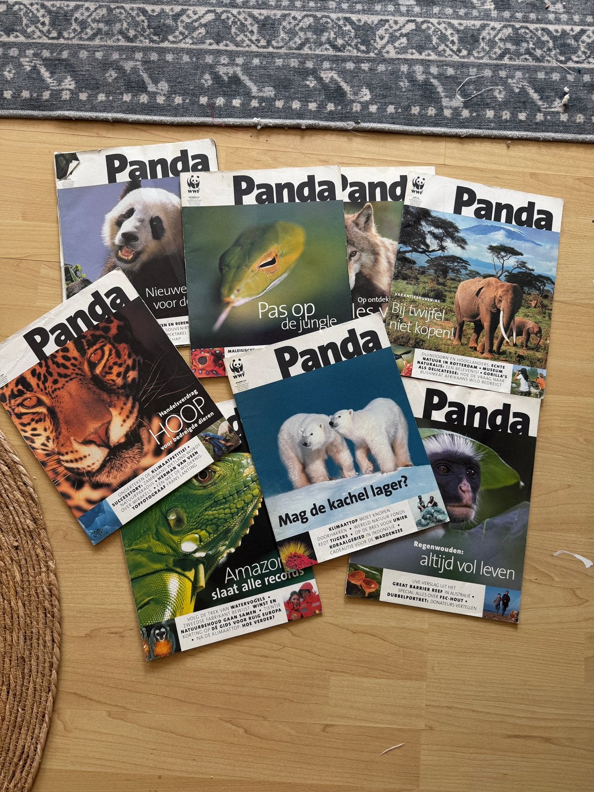 8 x panda wwf, Overige merken, Europa, Ophalen of Verzenden, Zo goed als nieuw