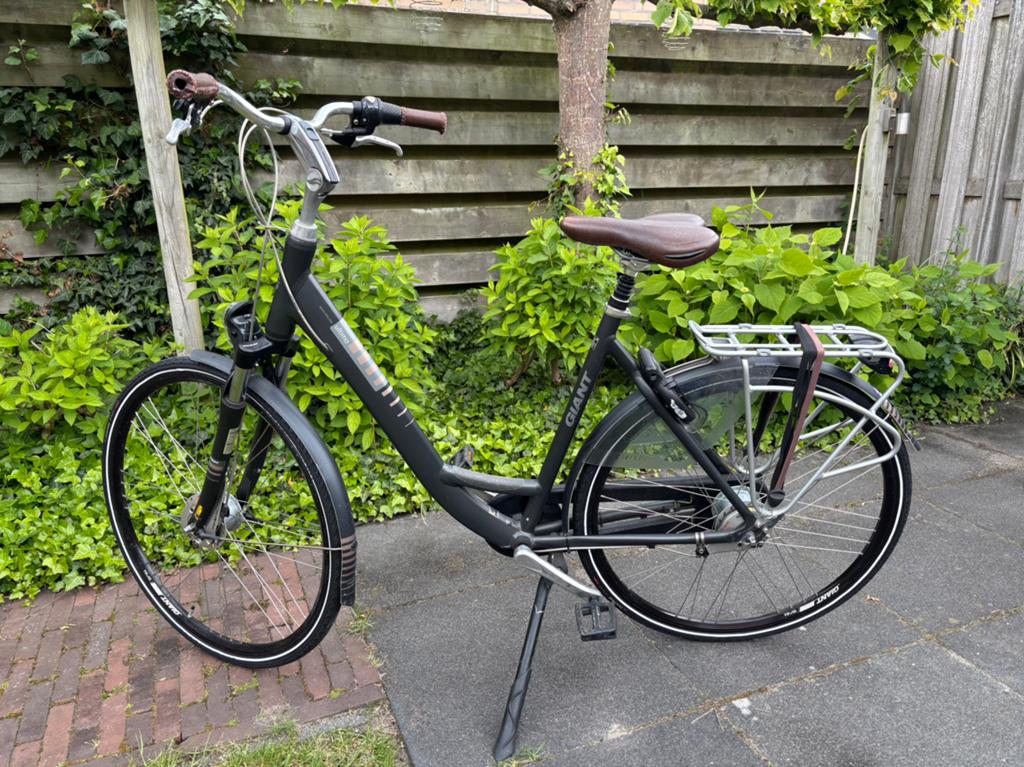 Giant dames fiets maat L, Fietsen en Brommers, Fietsen | Dames | Damesfietsen, Ophalen, Gebruikt, Giant, Versnellingen