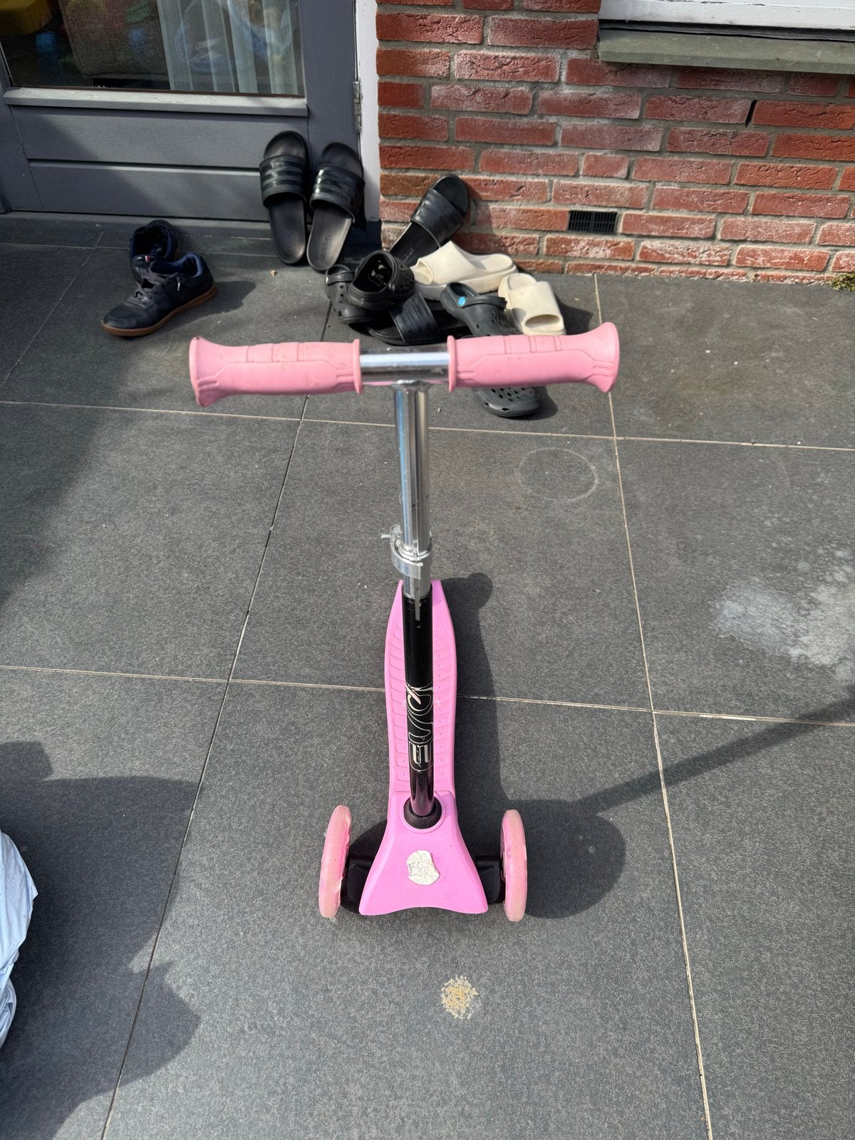 Evo roze kinderstep met 3 wielen, Fietsen en Brommers, Steps, Ophalen, Gebruikt, Gewone step