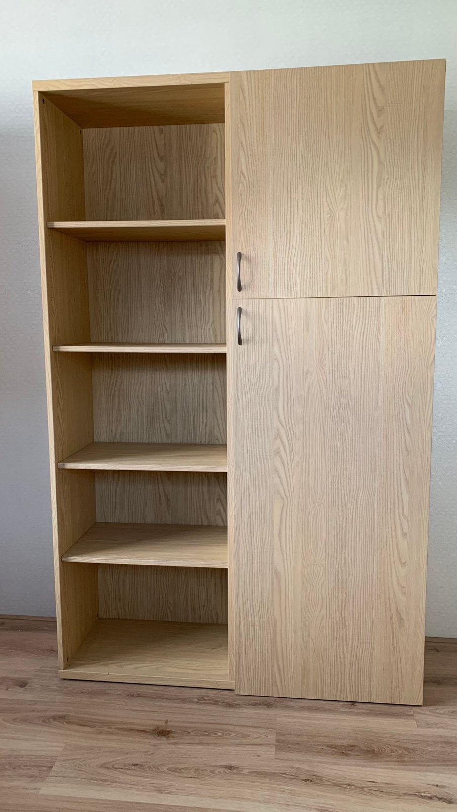 Ikea Besta half open kast 2 deuren 8 planken, Ophalen, 100 tot 150 cm, Zo goed als nieuw, 150 tot 200 cm