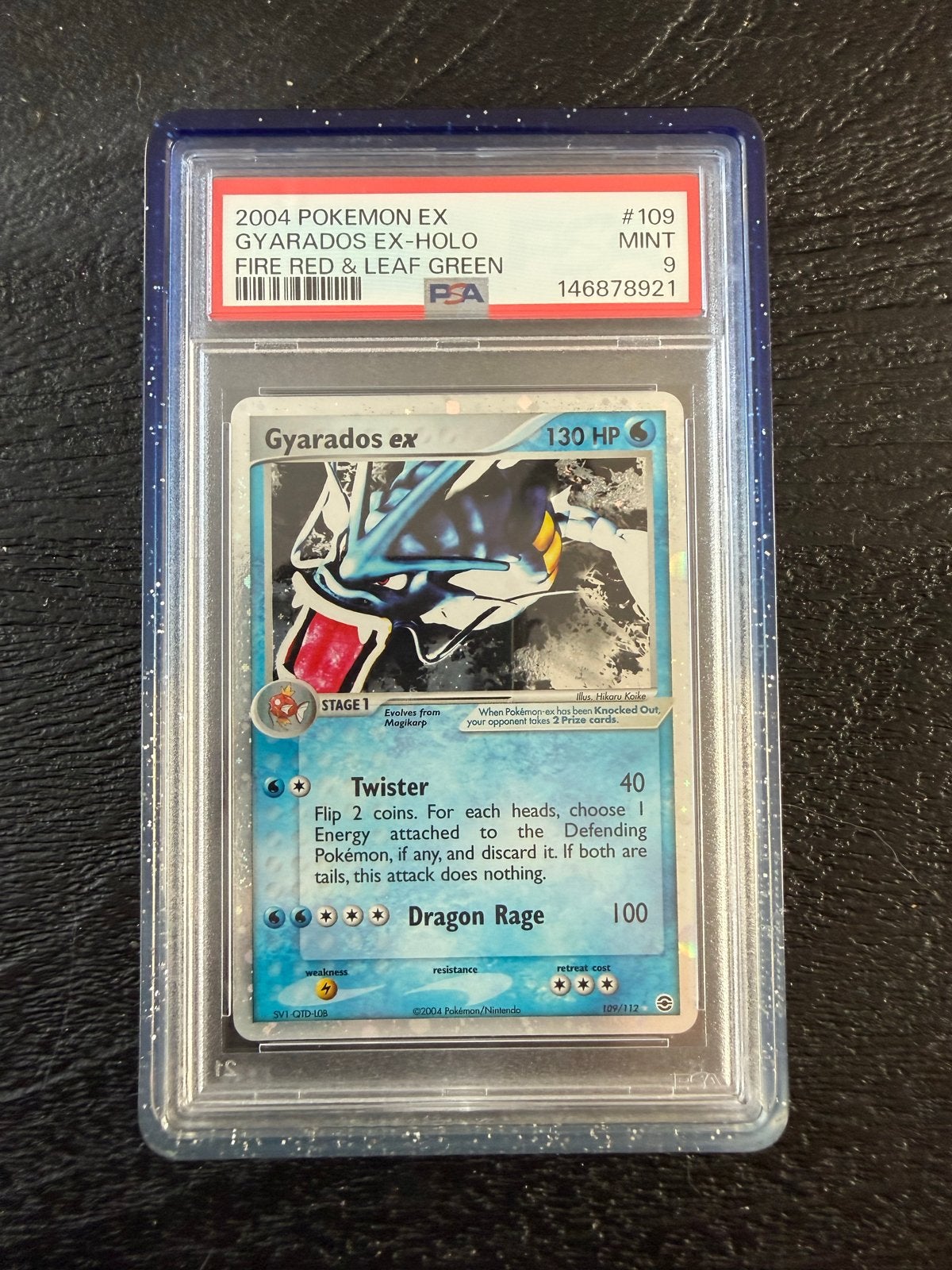 2004 Pokémon EX Gyarados ex-Holo PSA 9 MINT, Hobby en Vrije tijd, Ophalen of Verzenden, Zo goed als nieuw, Losse kaart, Foil