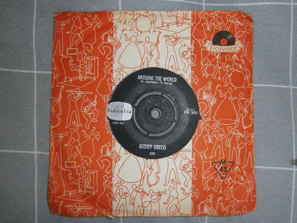 Buddy Greco – Around The World / The Lady Is A Tramp. 60's, Ophalen, Gebruikt, 7 inch, Fotohoes