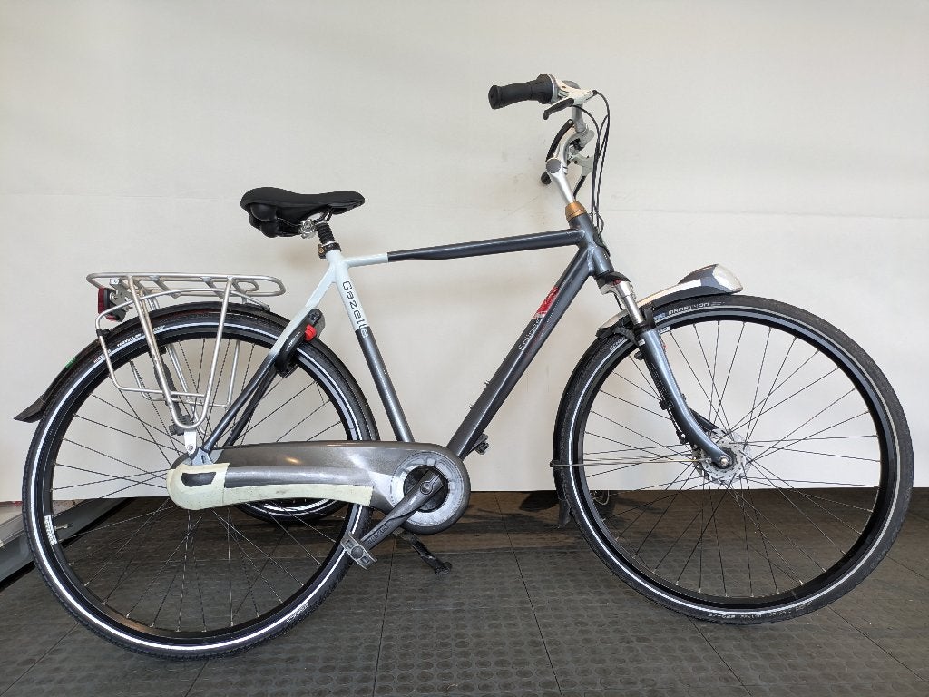 28 inch Gazelle Eclipse Limited met 8 versnellingen/ vering., Ophalen, Gebruikt, Versnellingen, 57 tot 61 cm