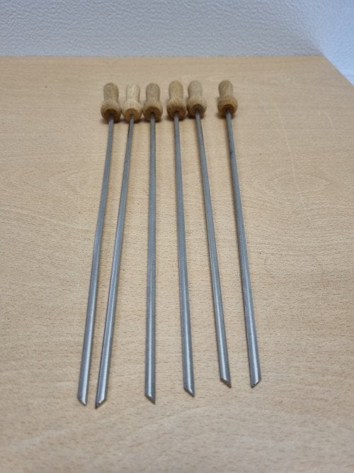 Spies 30 lang met houten handvat 6 stuks, Ophalen of Verzenden, 'T Olde Gre-j, Info@toldegrej.nl, Endepoelstraat 20f Didam