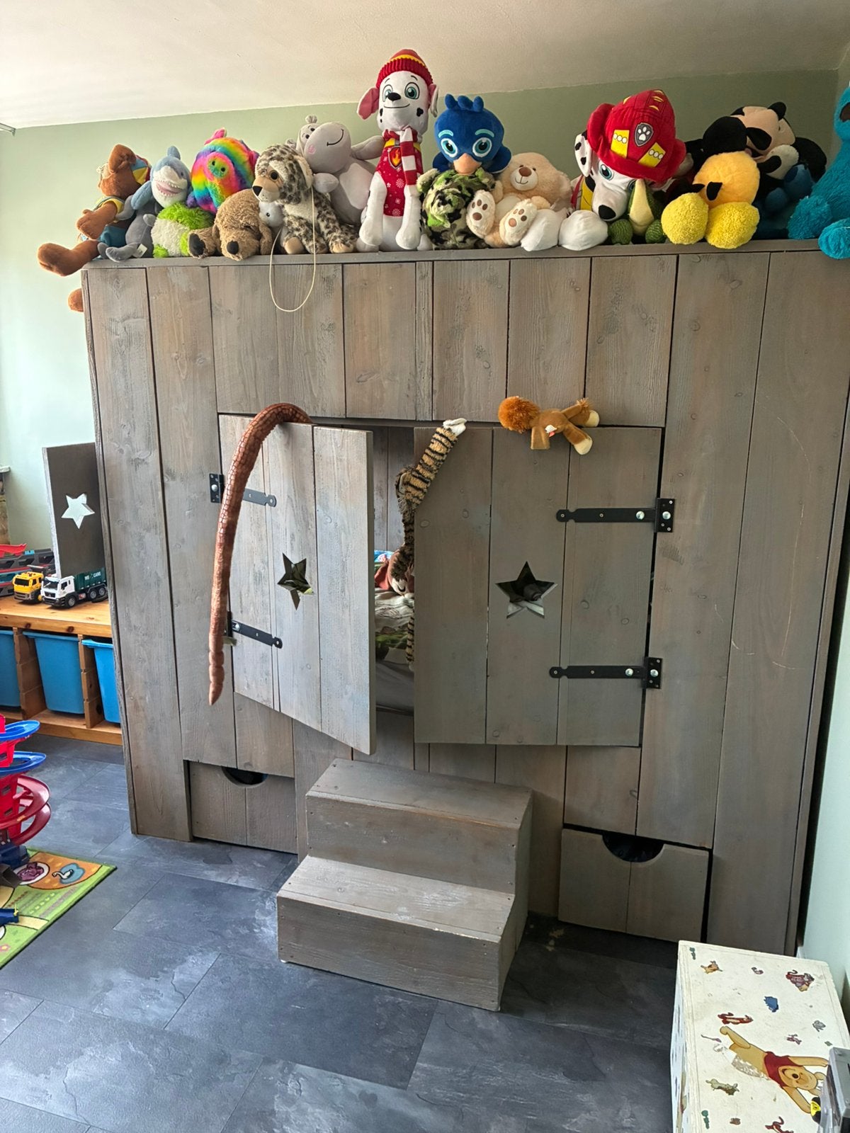 Prachtige bedstee complete kamer, Kinderen en Baby's, Ophalen, Zo goed als nieuw, Hoogslaper