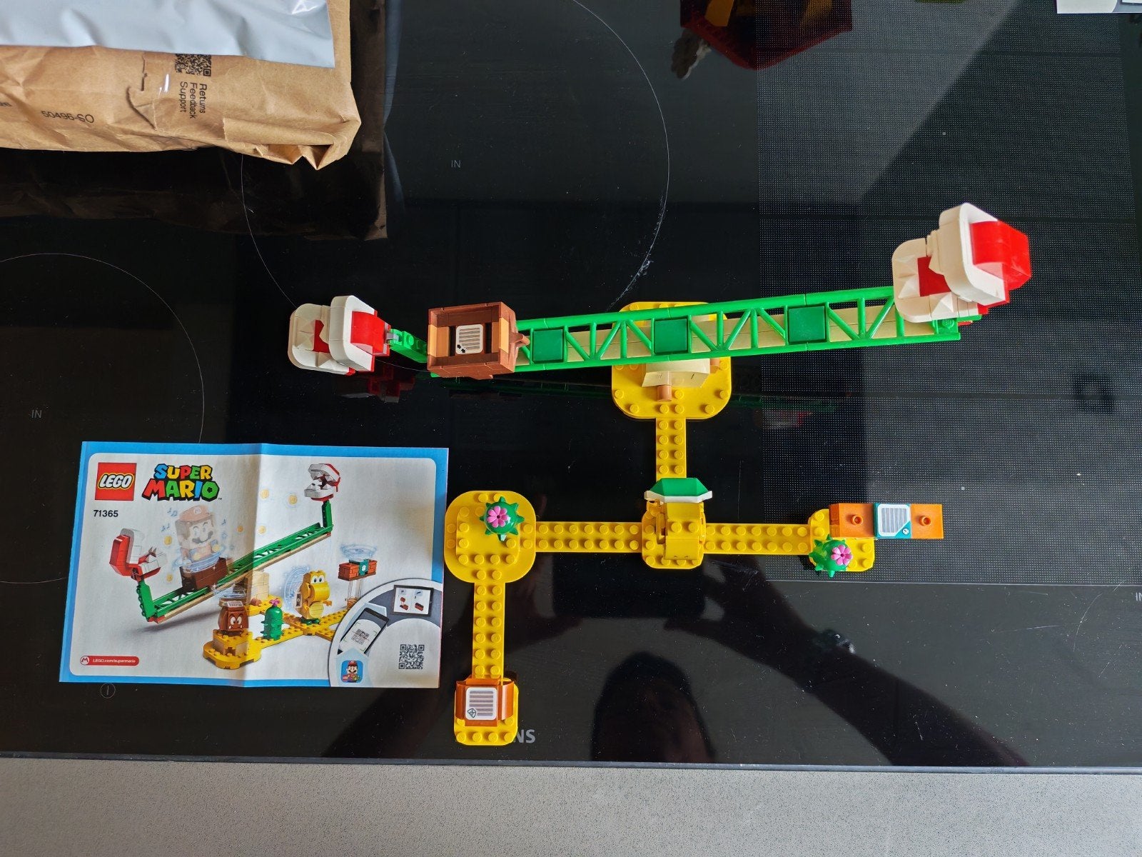 LEGO Super Mario 71365 Piranha Plant Power Slide Uitbreiding, Lego, Inclusief instructies, Ophalen of Verzenden, Zo goed als nieuw
