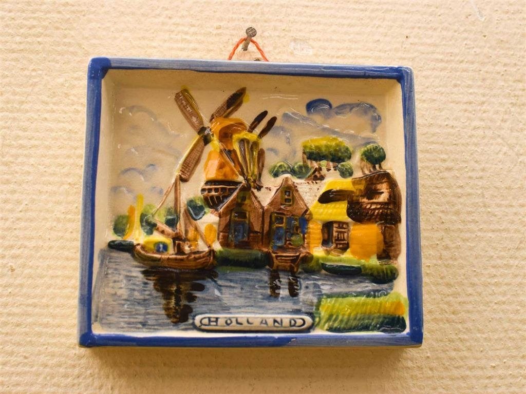 Porseleinen Tegel Schaaltje 51949, Ophalen of Verzenden, Gebruikt