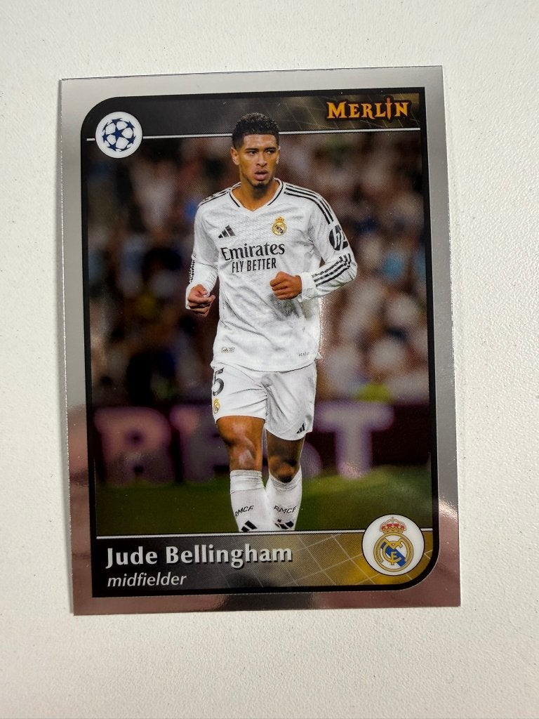 5 Jude Bellingham Topps Merlin 2024-25, Ophalen of Verzenden, Nieuw, Buitenlandse clubs, Poster, Plaatje of Sticker