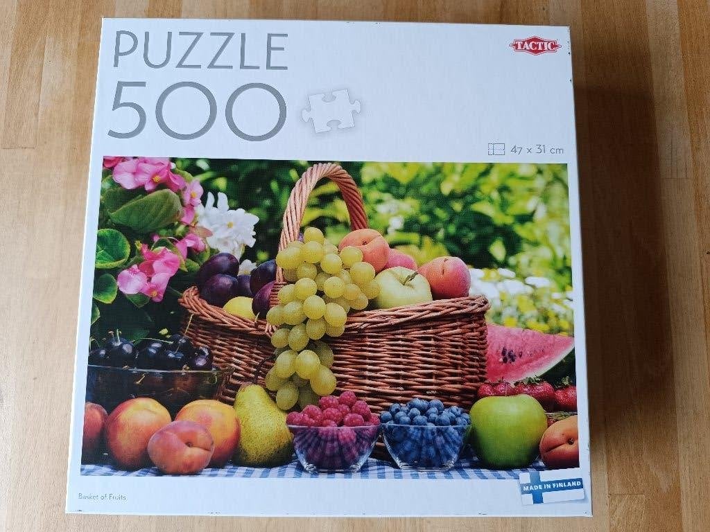 500 stukjes Tactic legpuzzel Fruit, Ophalen of Verzenden, 500 t/m 1500 stukjes, Zo goed als nieuw, Legpuzzel