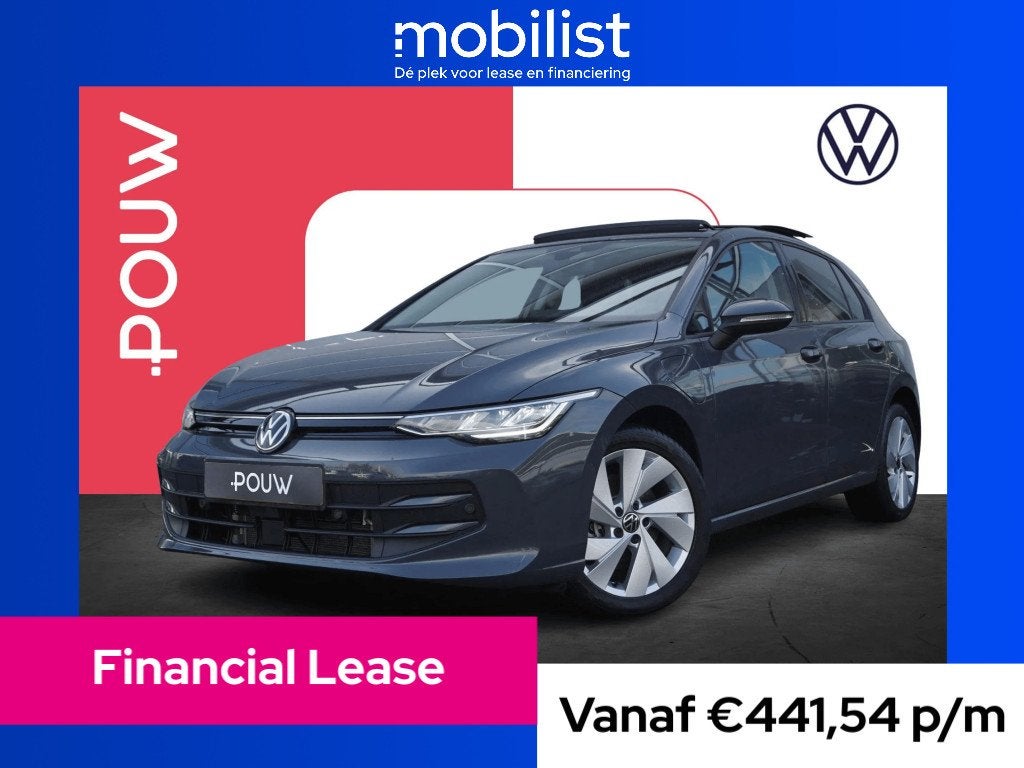 Volkswagen Golf 1.5 eHybrid 204pk Life Edition (bj 2025), 4 cilinders, Bedrijf, 1700 kg, Zilver of Grijs