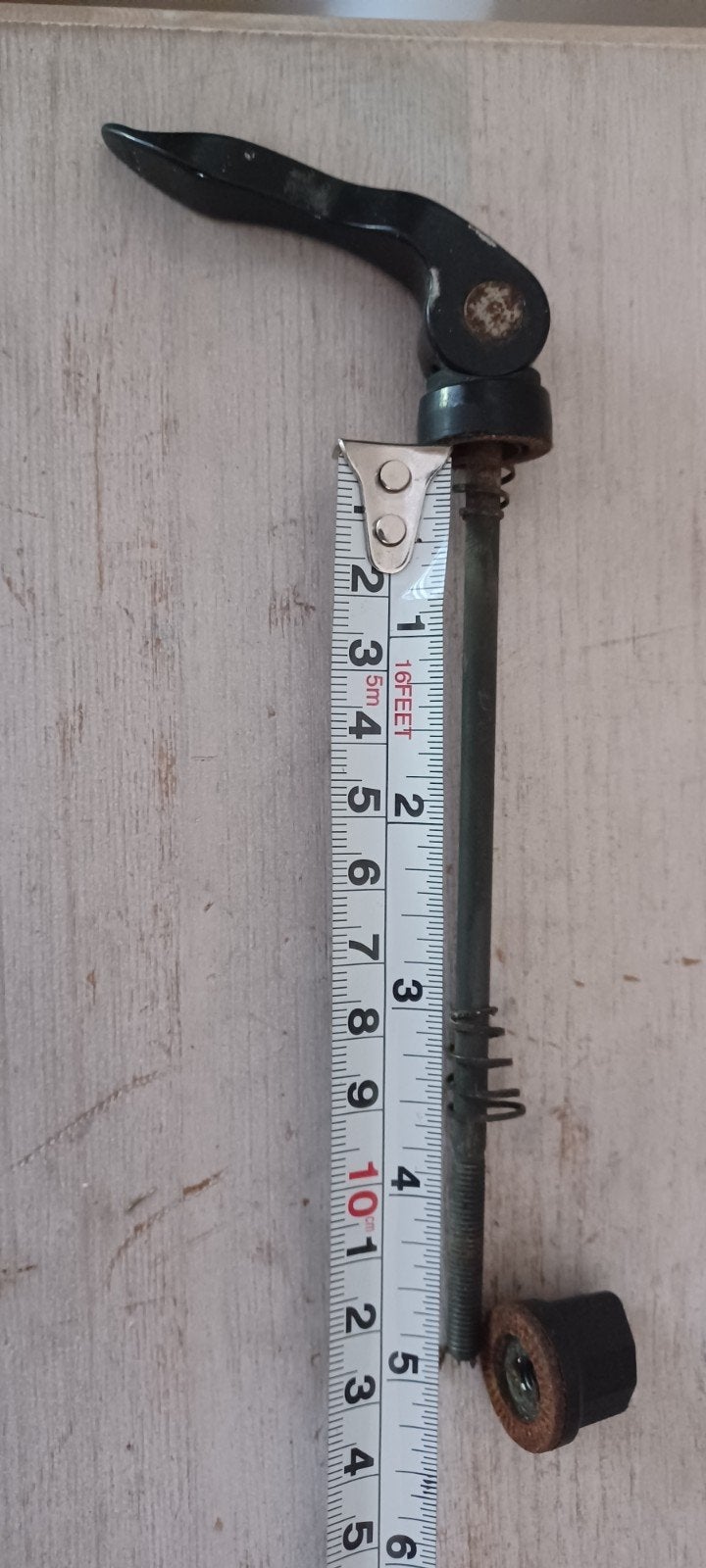 Snelspanner voor fietswiel, gebruikt, Fietsen en Brommers, Fietsonderdelen, Gebruikt, Staal, Racefiets, Ophalen