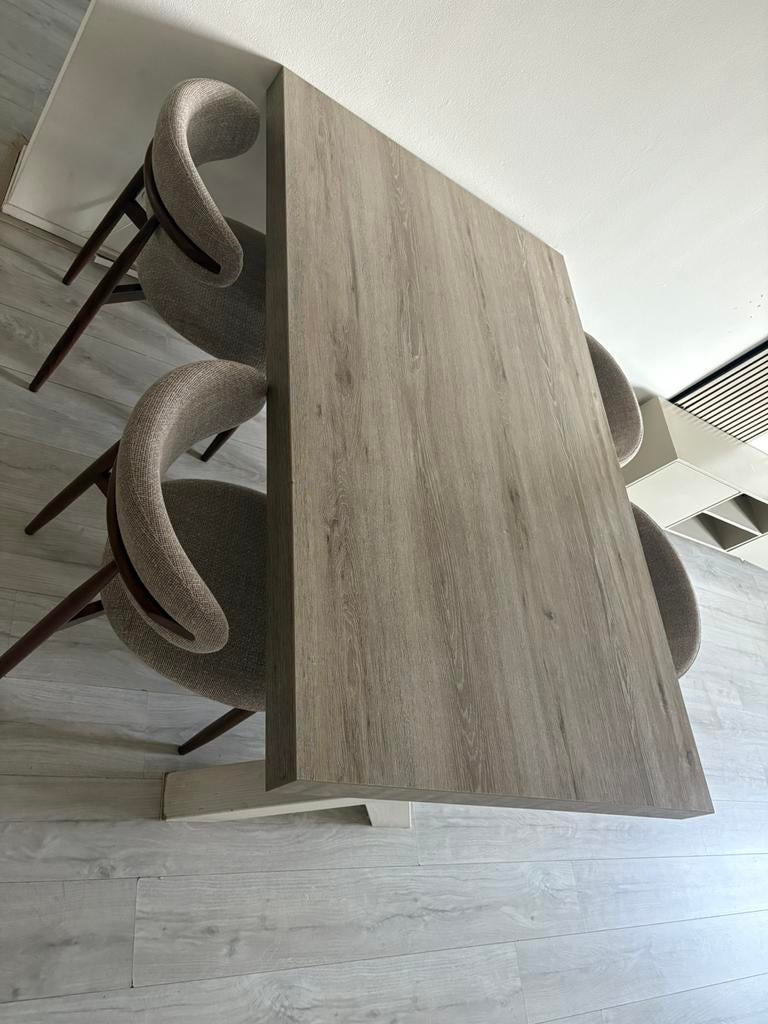 Mooie eiken eettafel 160x100 cm, Huis en Inrichting, Tafels | Eettafels, Ophalen, Gebruikt, 200 cm of meer, 50 tot 100 cm