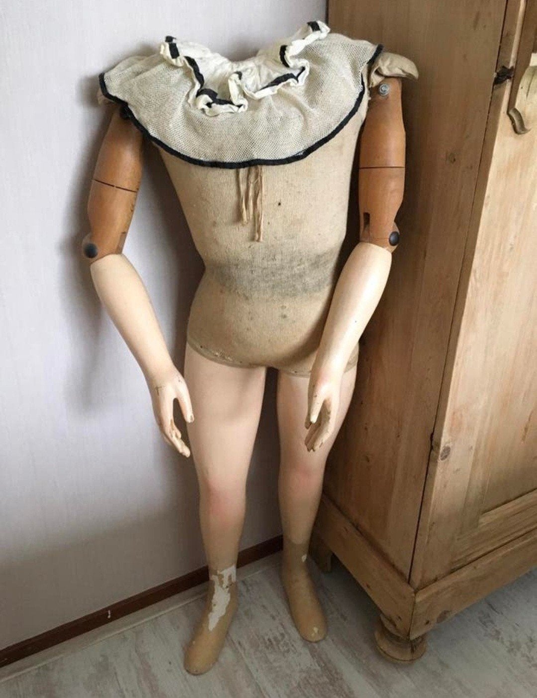 oude kinderpaspop, Antiek en Kunst, Ophalen of Verzenden