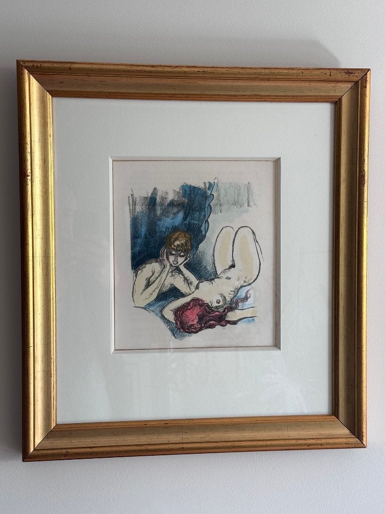 Kees van Dongen litho 1951 ingelijst, Ophalen