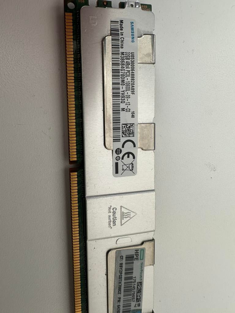 Samsung 32gb DDR ECC registered Server RAM, Computers en Software, RAM geheugen, 32 GB, Server, DDR4, Ophalen of Verzenden