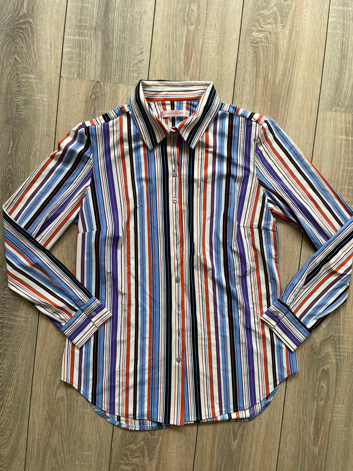 Studio Anneloes Poppy blouse kleuren stripe light travel XL, Ophalen of Verzenden, Zo goed als nieuw, Maat 46/48 (XL) of groter