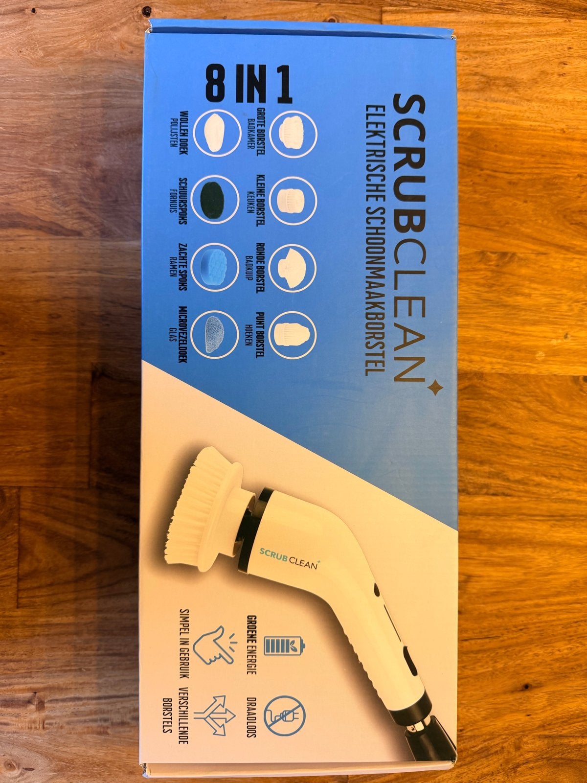 Scrubclean 8-in-1 Elektrische Schoonmaakborstel - Nieuw, Ophalen of Verzenden