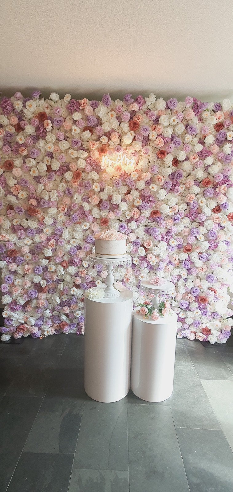 Prachtige bloemenwand/flowerwall voor bruiloft of feest, Ophalen of Verzenden, Zo goed als nieuw, Versiering, Geboorte of Huwelijk