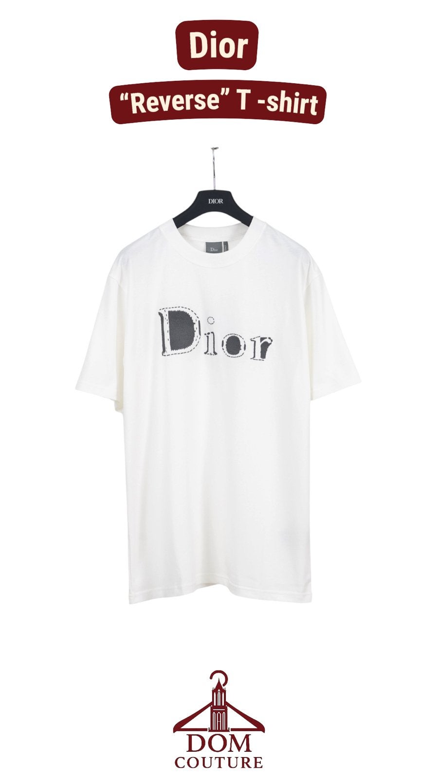 Dior "Reverse" T-shirt, Ophalen of Verzenden, Nieuw, Overige maten, Wit