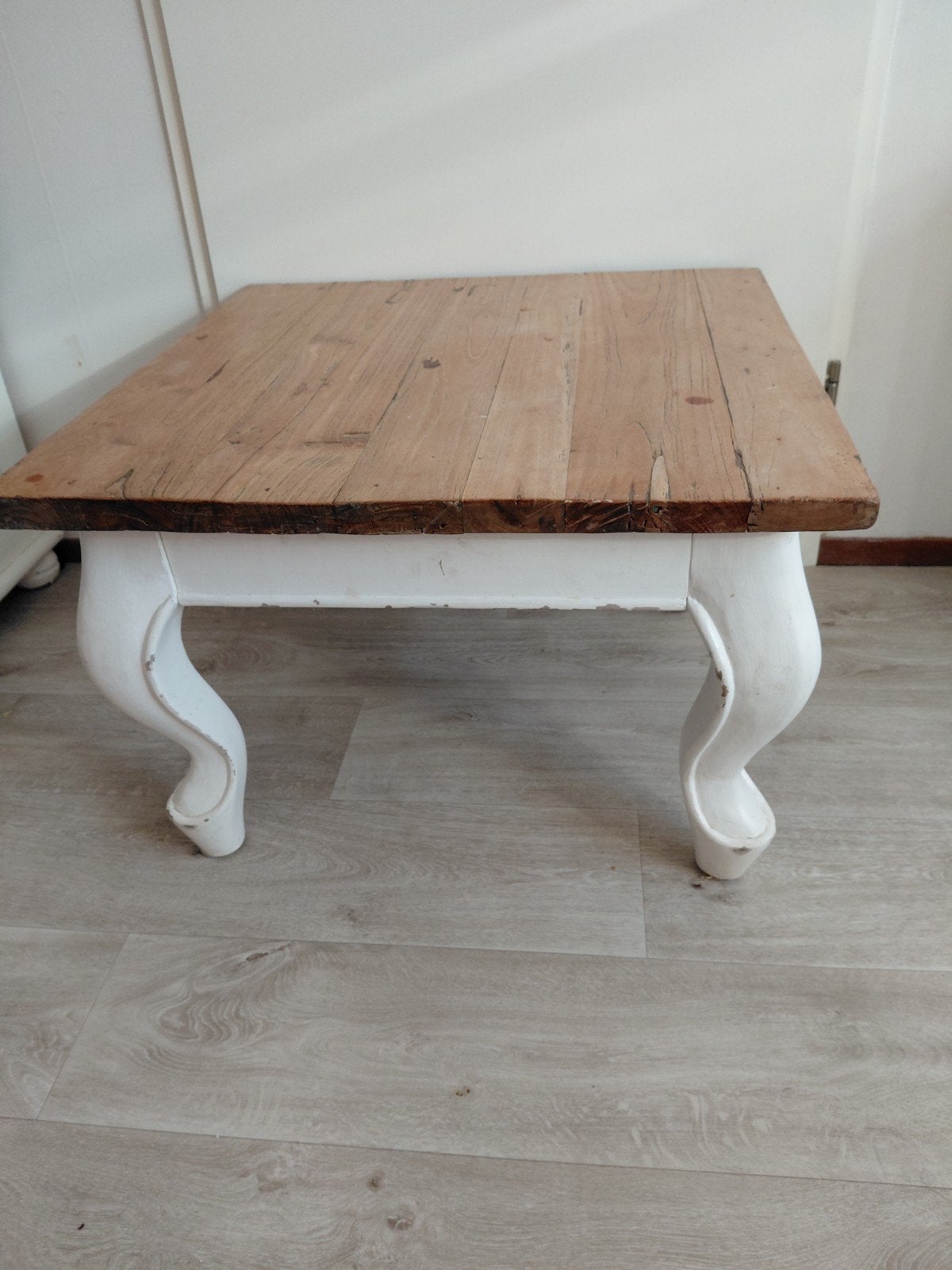 Barok Opium Massief Houten Salontafel - 70x70x46 cm, Ophalen of Verzenden