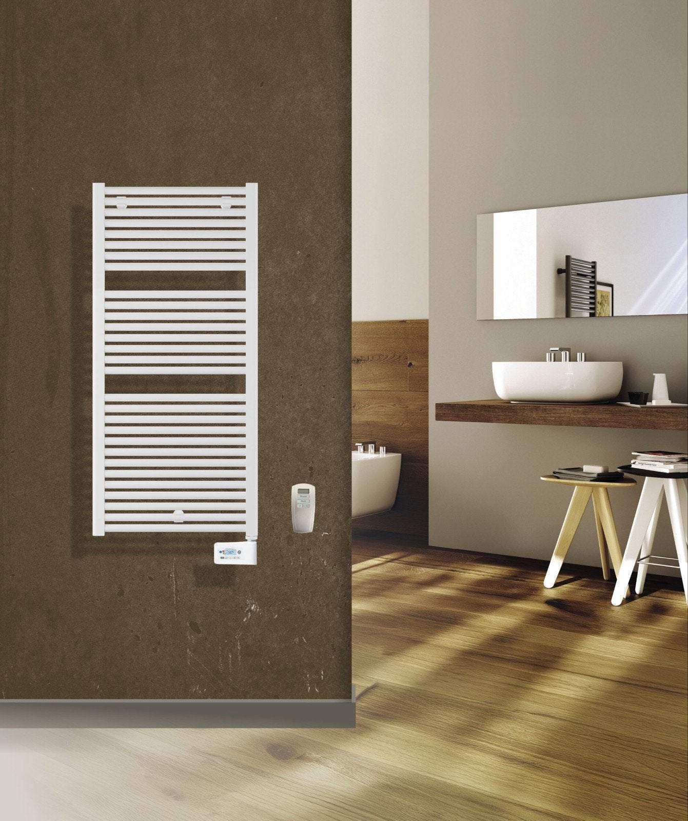 Witte elektrische radiator met thermostaat (nieuw in doos), Ophalen, Radiator, Nieuw, 60 tot 150 cm
