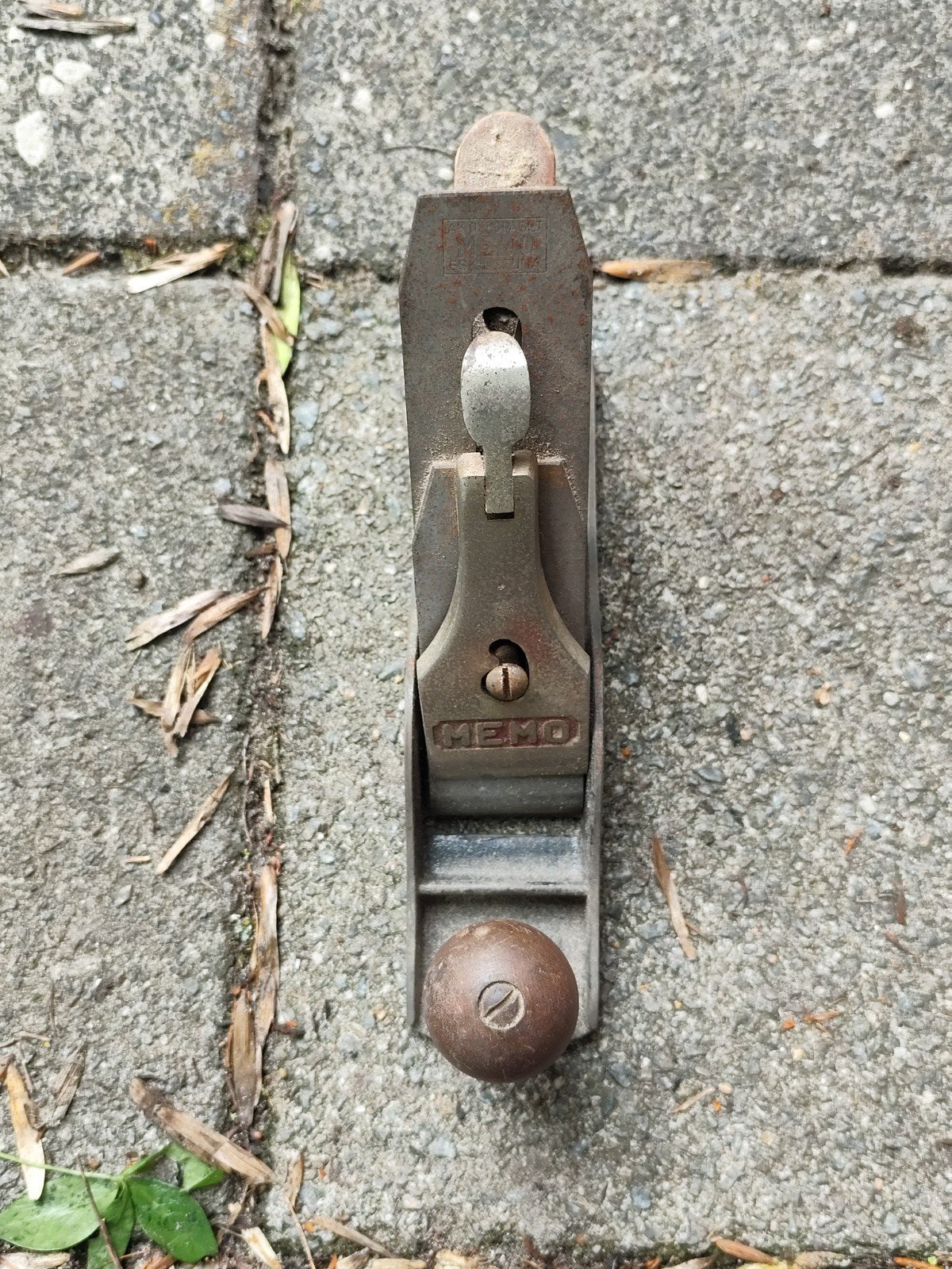 Vintage Memo schaaf - Handgereedschap voor houtbewerking, Antiek en Kunst, Antiek | Gereedschap en Instrumenten, Ophalen of Verzenden