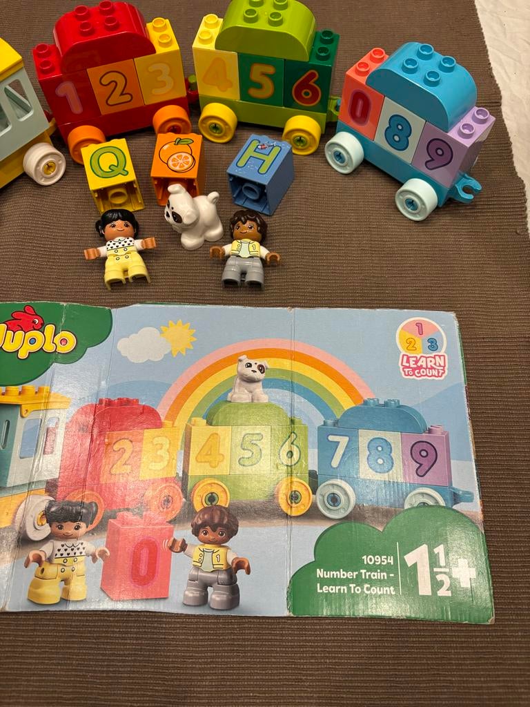 LEGO Duplo TREIN Cijfertrein 10954 - Leer tellen trein!, Overige thema's, Overige typen, Ophalen of Verzenden, Zo goed als nieuw