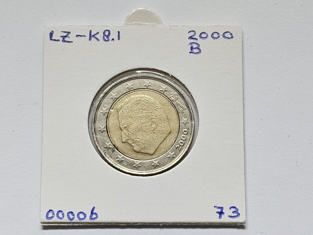 2-euromunt België (B) 2000 Koers LZ-K8.1, Postzegels en Munten, Munten | Europa | Euromunten, Ophalen of Verzenden, België, 2 euro