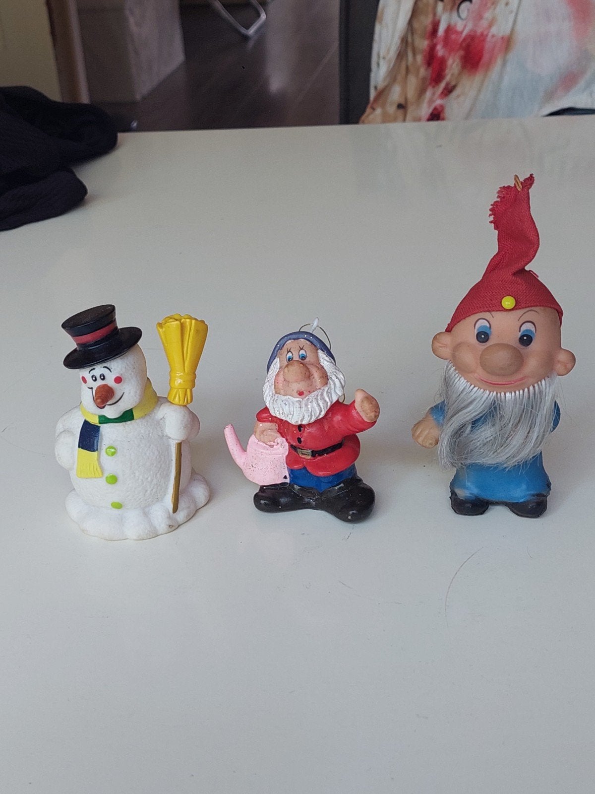 2 vintage kerst kabouters, en een kerst sneeuwpopjes, Ophalen of Verzenden