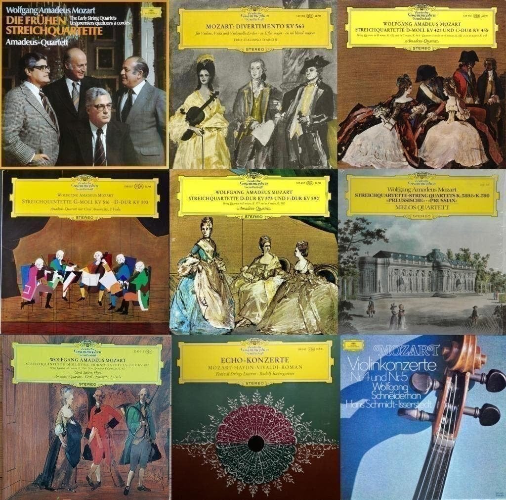 12 Records Mozart Strings On Deutsche Grammophon, Kamermuziek, Ophalen of Verzenden, Zo goed als nieuw, 12 inch
