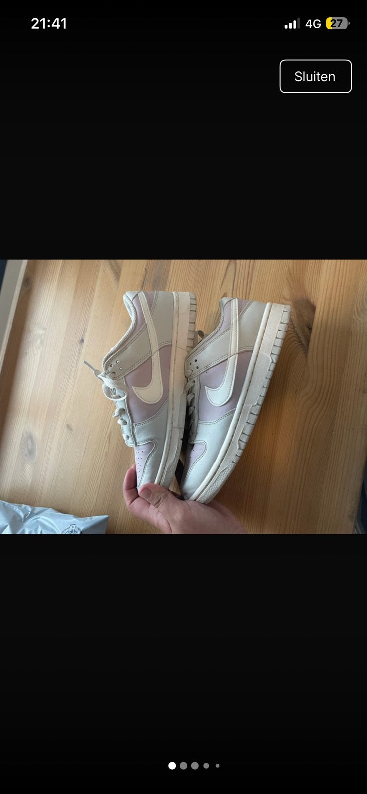 Nike dunk low, Ophalen of Verzenden, Zo goed als nieuw, Sneakers of Gympen