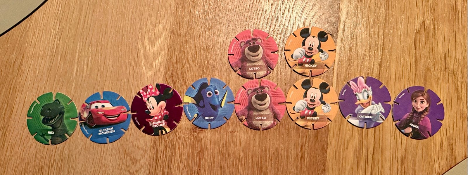 Diskeyz €0,50 stuk Albert Heijn Disney Pixar, Verzamelen, Ophalen of Verzenden, Overige figuren, Nieuw, Beeldje of Figuurtje