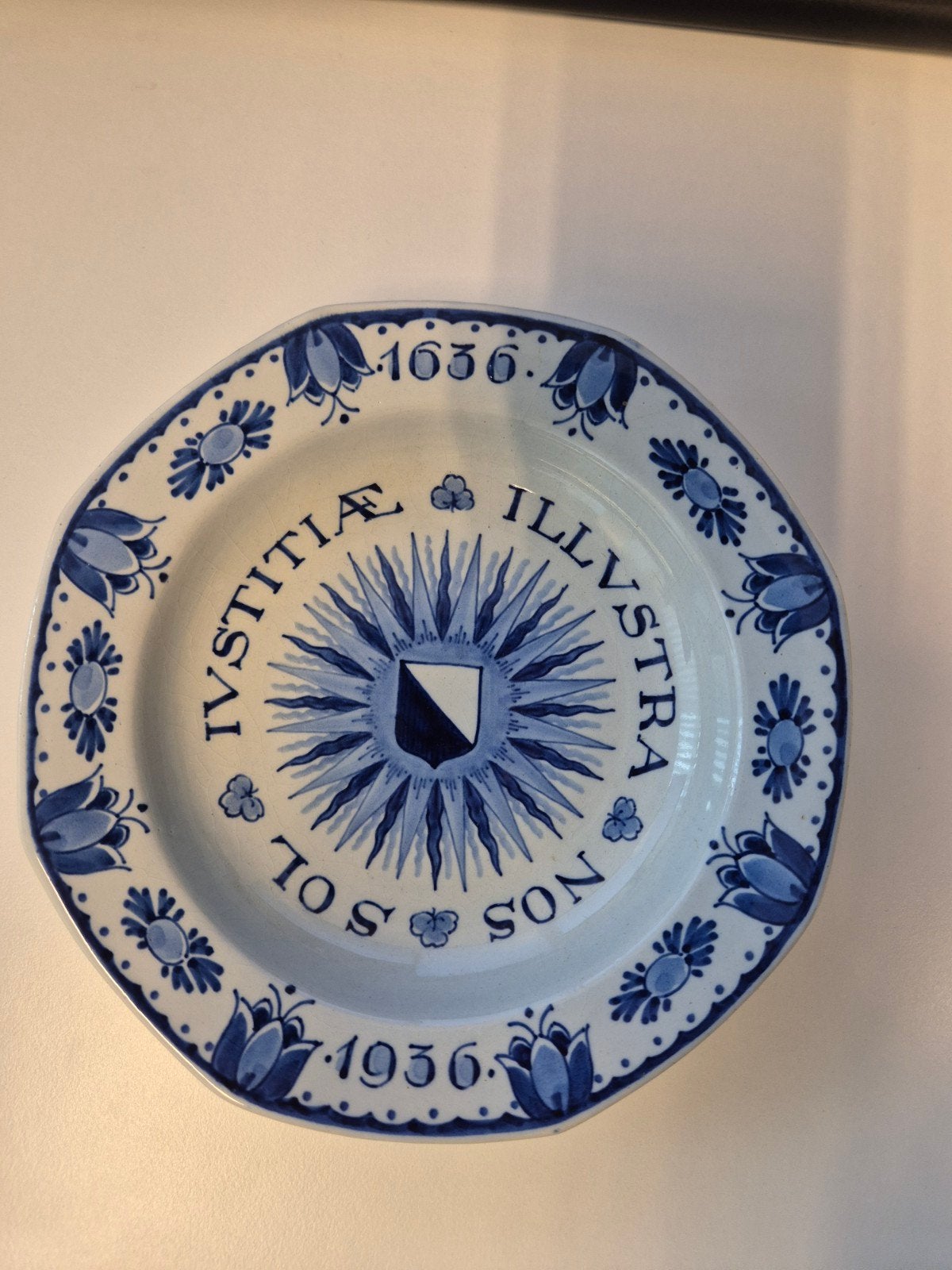 Porceleyne fles bordje Universiteit Utrecht, Ophalen of Verzenden