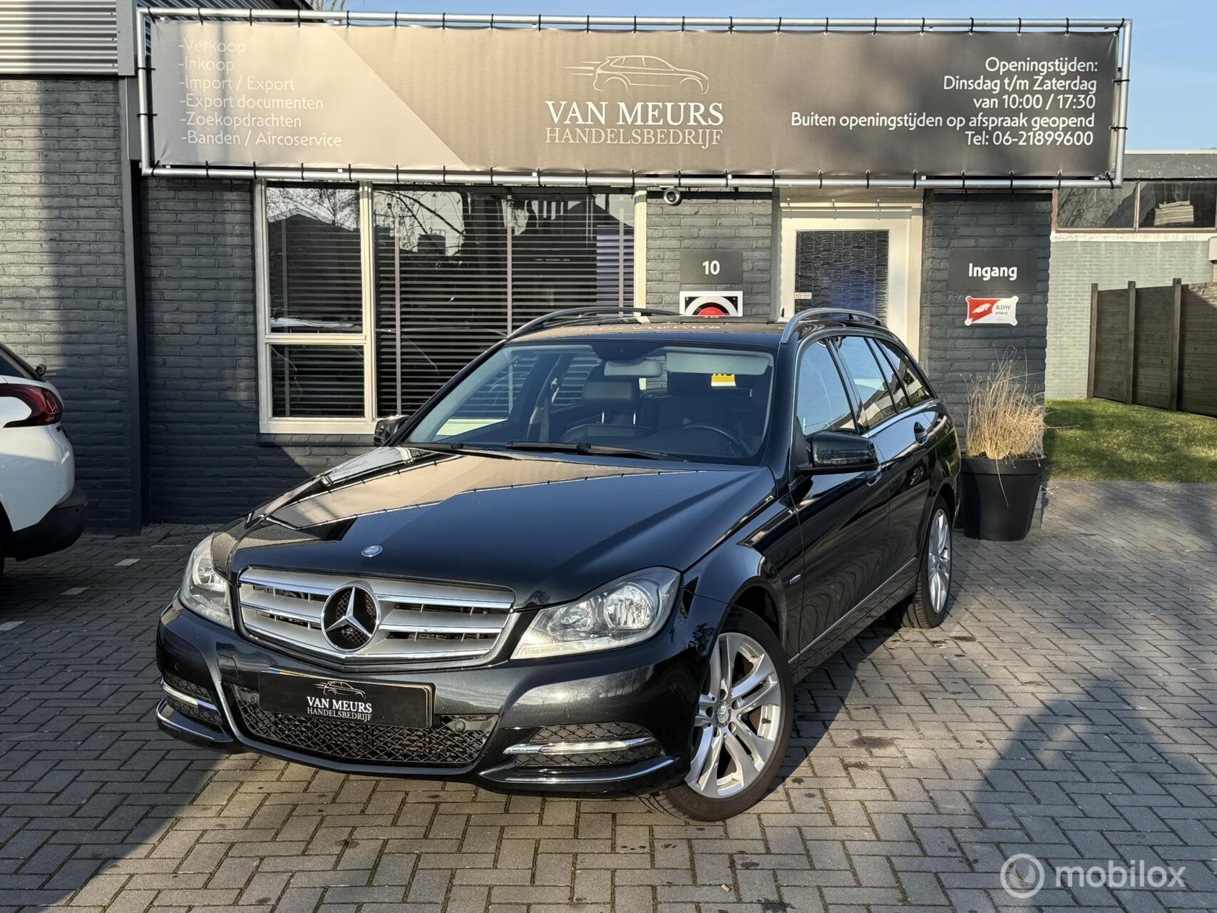 Mercedes C-klasse Estate 180 Business Class Avantgarde, Clim, Auto's, Automaat, Euro 5, Zwart, Zwart