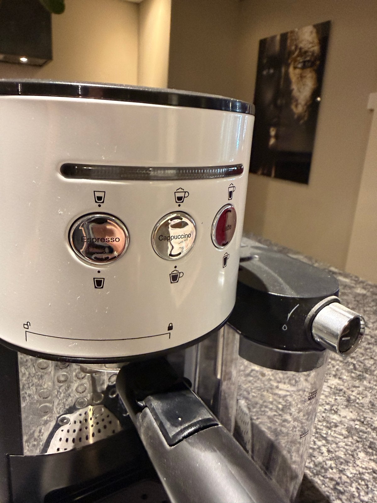 Boretti Espresso apparaat met melkopschuimer, Afneembaar waterreservoir, Espresso apparaat, Gemalen koffie, Ophalen of Verzenden