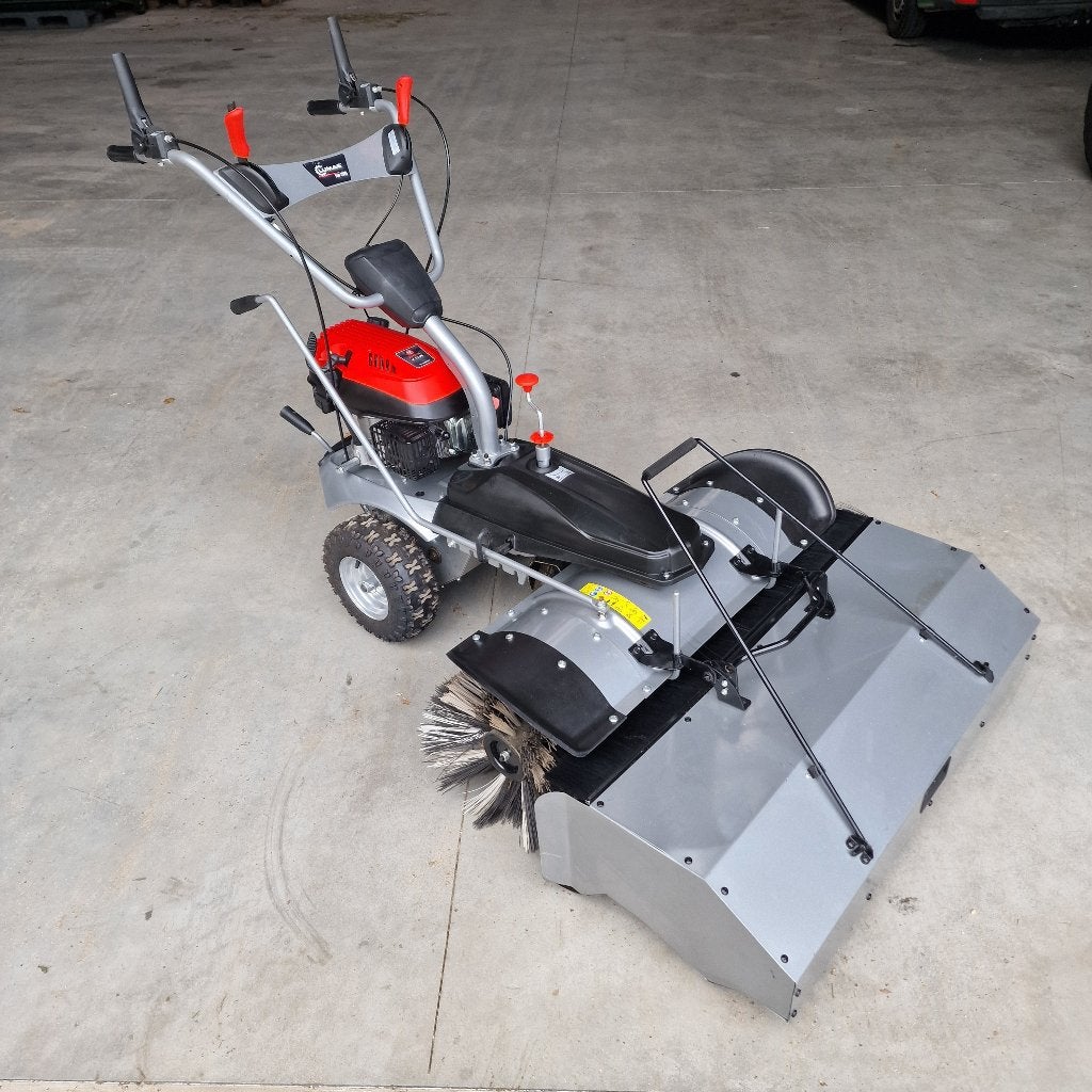 Lumag KM-1000 achterloop rolbezem 100 cm + opvangbak Z.G.A.N, Ophalen, Zo goed als nieuw, Bezem, Lumag