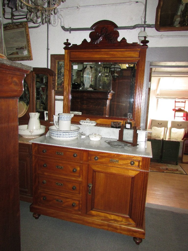 antieke mahonie commode kaptafel  baby commode, Ophalen of Verzenden