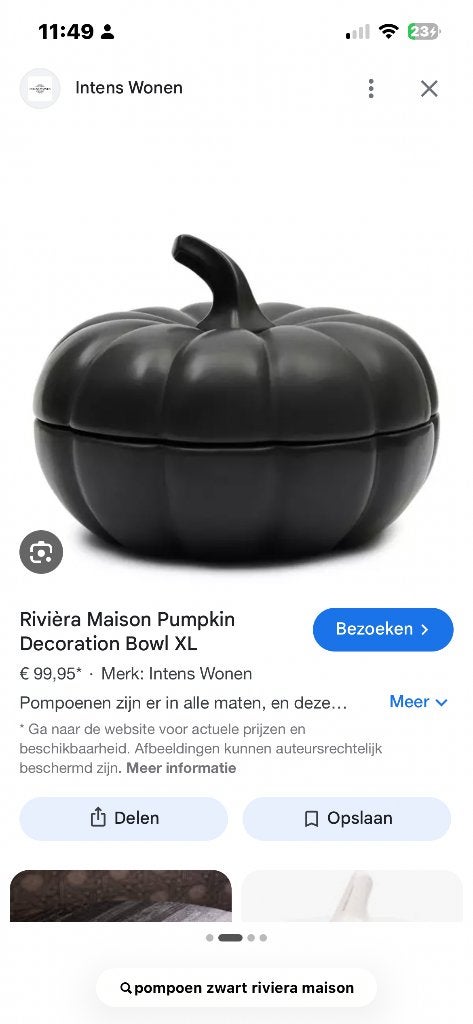 Gezocht Pumpkin zwart riviera maison, Ophalen of Verzenden, Zo goed als nieuw
