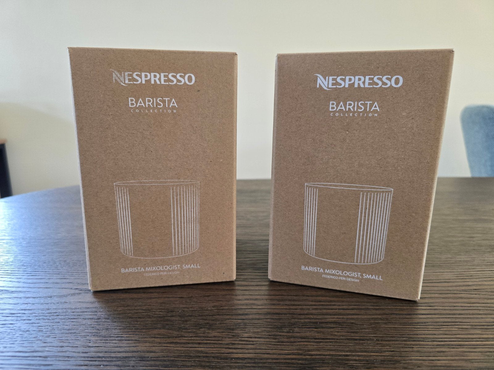 4 Nespresso Barista Mixology glazen - nieuw in doos, Ophalen, Glas of Glazen, Overige merken, Nieuw