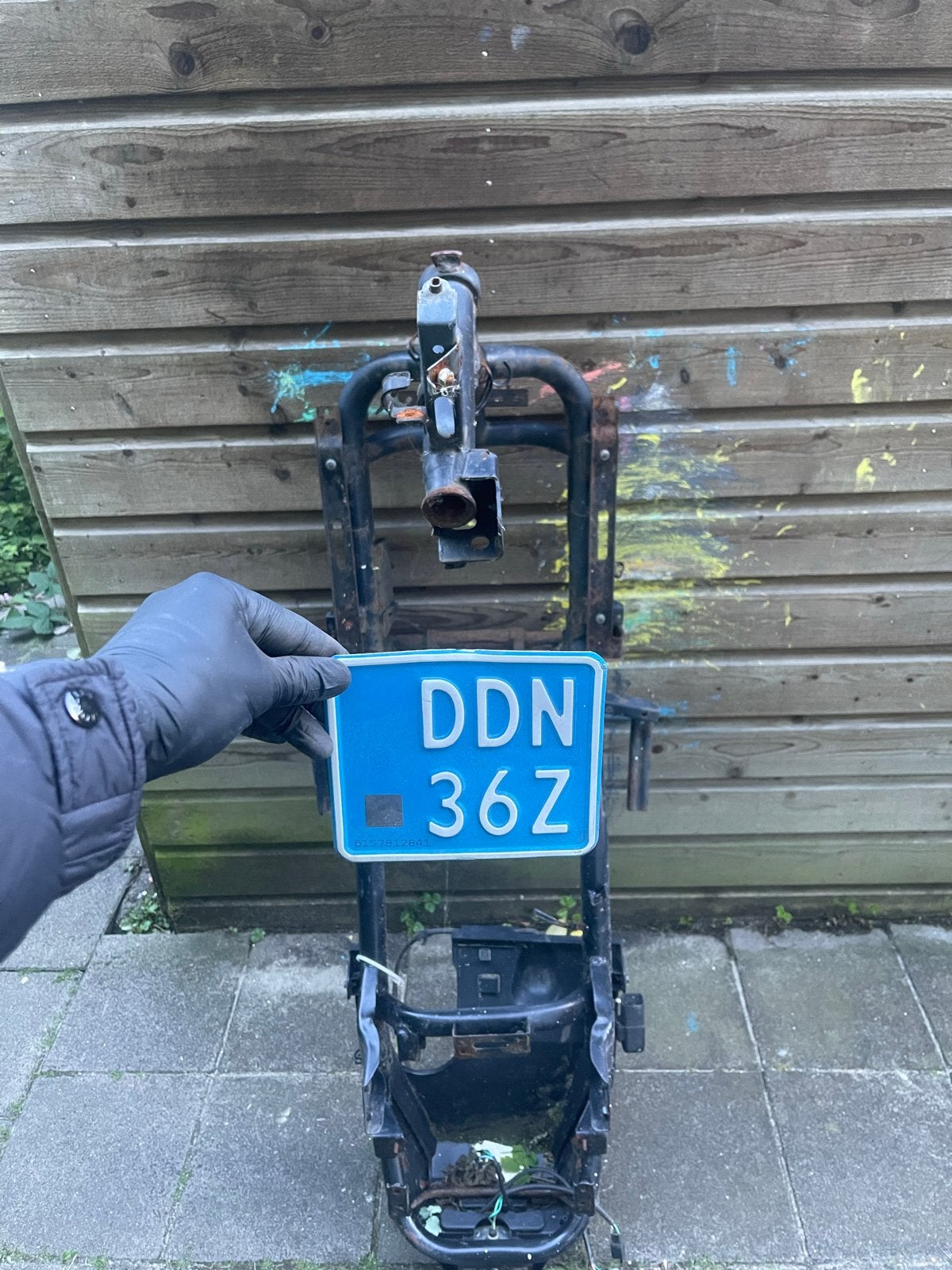 Kymco Agility Frame met kenteken DDN 36Z, Ophalen, Gebruikt, Frame, Kymco
