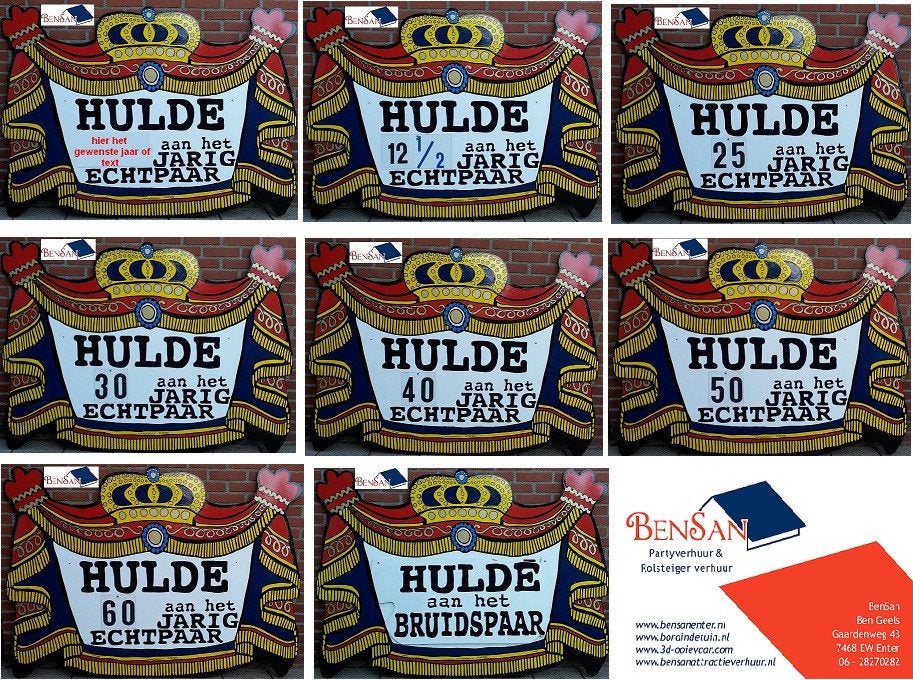 huwelijksborden huren huur huwelijk houten borden bensan, Ophalen, Zo goed als nieuw, Geboorte of Huwelijk