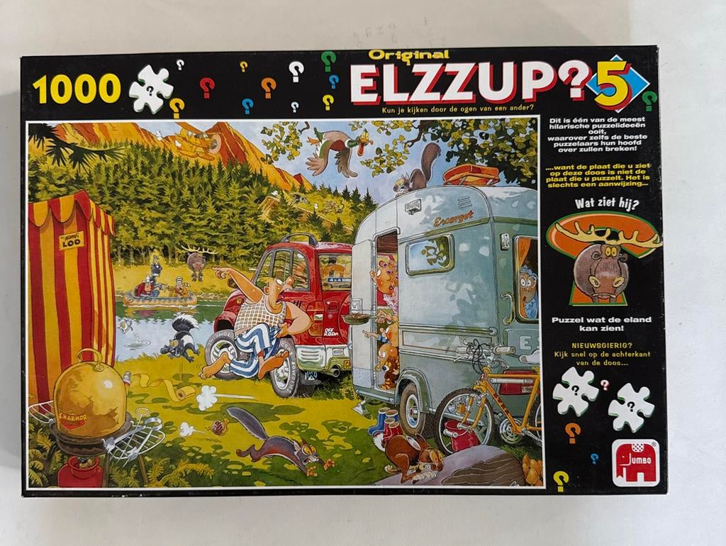 Elzzup?5 Original 1000 stukjes Jumbo Puzzel, Ophalen of Verzenden, 500 t/m 1500 stukjes, Gebruikt, Legpuzzel