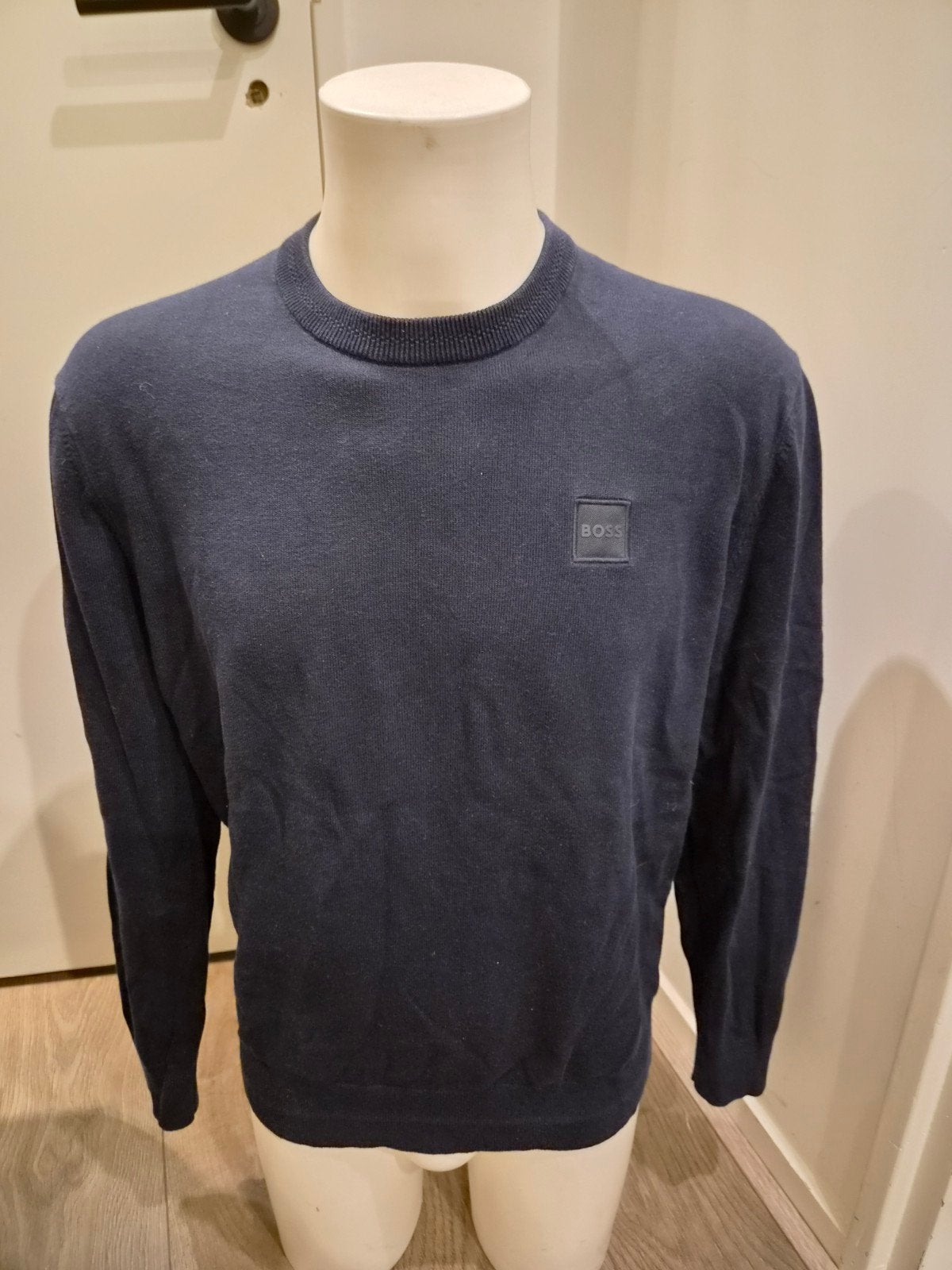 Nette donker blauwe Hugo Boss trui maat XL, Blauw, Maat 56/58 (XL), Ophalen of Verzenden, Zo goed als nieuw