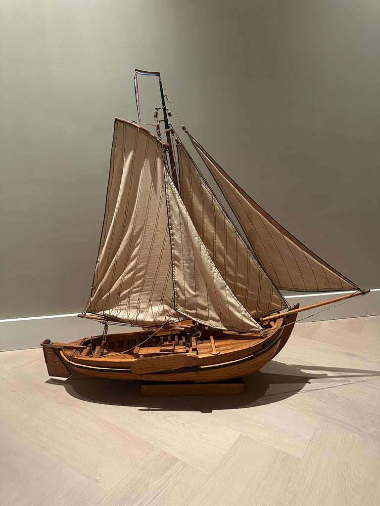 Uniek Modelschip Zuiderzee Botter - 1978 gelimiteerde editie, Hobby en Vrije tijd, Ophalen, Zo goed als nieuw, Groter dan 1:32