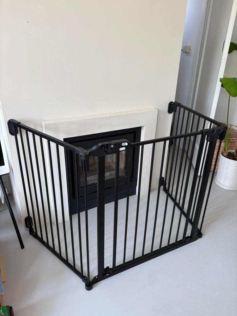 Veiligheidshekje voor open haard of kachel, Gebruikt, Overige typen, Ophalen of Verzenden, 115 cm of meer
