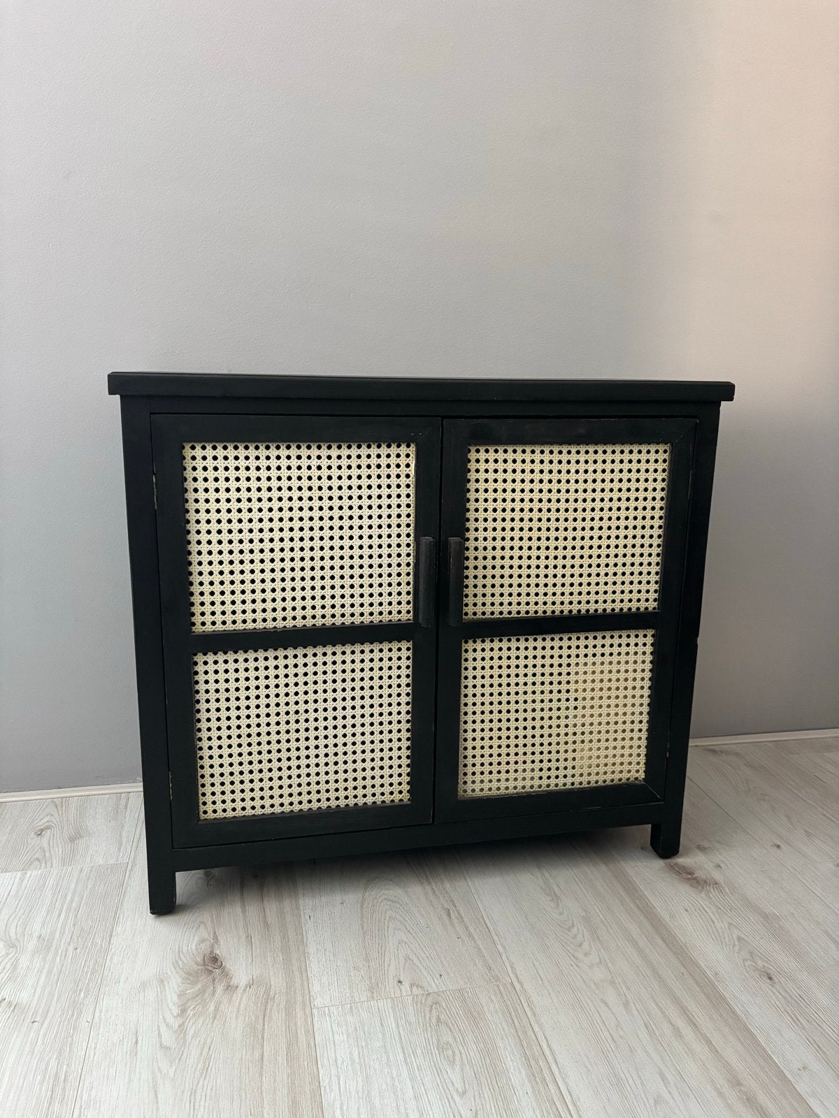 Webbing opbergmeubel Bandung zwart, Ophalen, Gebruikt, 50 tot 100 cm, 25 tot 50 cm