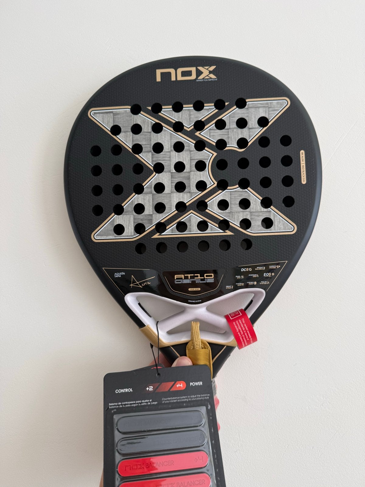 Nox AT10 18K Padelracket - Nieuw, Geseald met Garantie, Info@nox.com, NOX, Nieuw, Ophalen of Verzenden