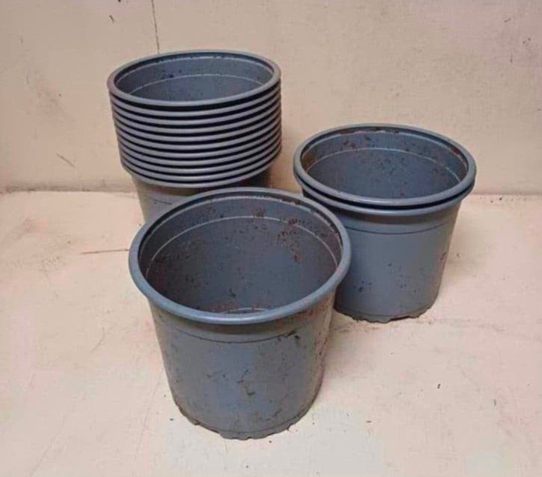 kweekpotten plantenpotten bloempotten 3 liter, Kunststof, Gebruikt, Rond, Ophalen of Verzenden