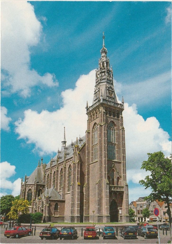 SCHAGEN Ned. Herv. Kerk met Auto's, Verzamelen, Verzenden, 1960 tot 1980, Gelopen, Noord-Holland