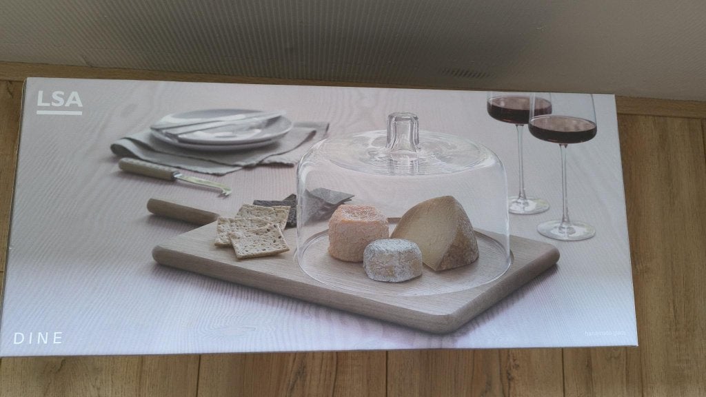 LSA International Dine Kaasplank met Glazen Stolp - NIEUW, Huis en Inrichting, Keuken | Keukenbenodigdheden, Ophalen, Nieuw